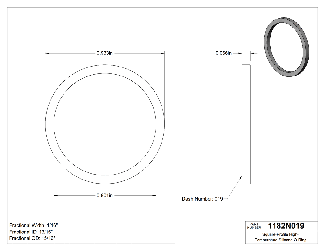 Technical drawing - 1182N019